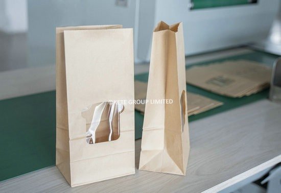 square bottom paper bag making machine finished bag